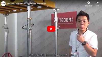 TECON | coffrage de table de dalle en aluminium